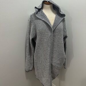 Cute navy and white cardigan